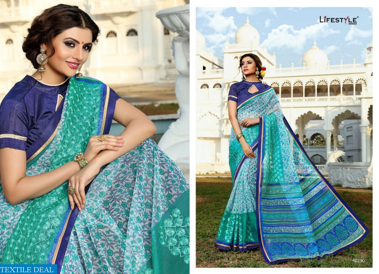 life style katha cotton vol-8 Wholesale cotton printed Saree